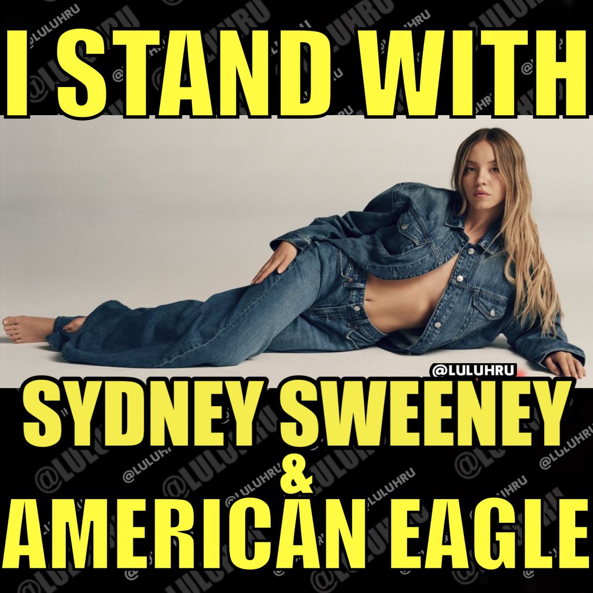 American Eagle “Great Jeans” sell out and stock sky rockets!
Patriots are done with the Fas*ist  narrative! I know am, are you?