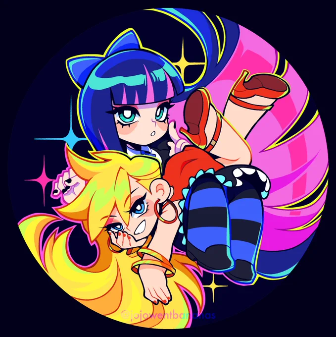 Panty and Stocking (yes, I'll be drawing Scanty and Kneesock as well) #PantyAndStocking