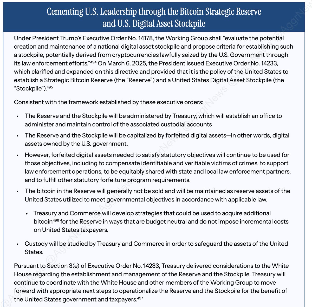 WHITE HOUSE DIGITAL ASSET REPORT GETS PUBLISHED