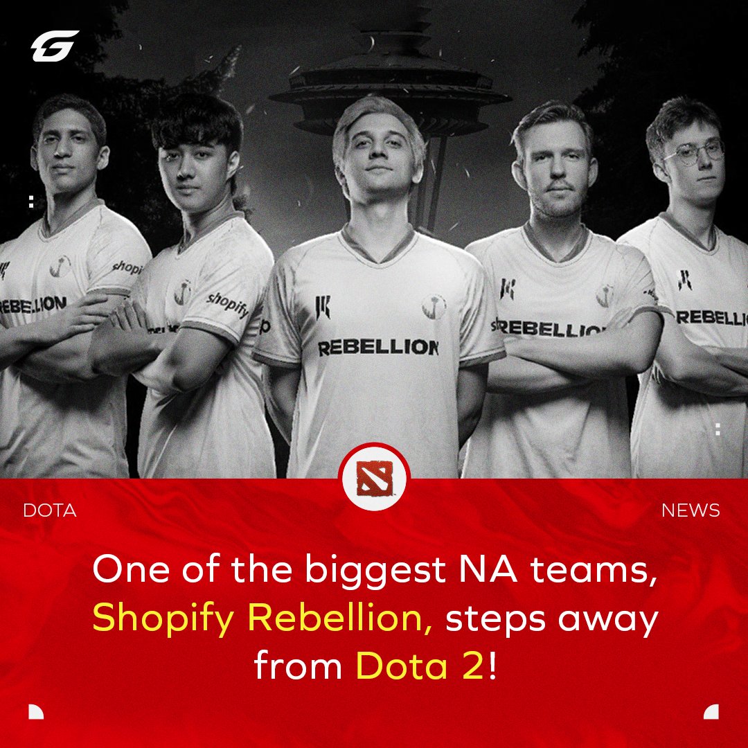 A North American organization that had great players through their history says goodbye to #Dota2.

<a href="/ShopifyRebels/">Shopify Rebellion</a> also declared that they hope for a future return to the competitive scene.