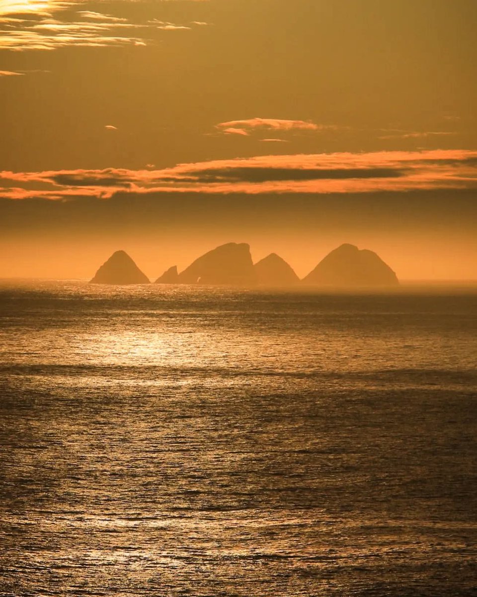 ThisIsIreland3's tweet photo. "The Stags of Broadhaven just after sunrise as seen from the Erris Head Loop Walk. The cinematic colour and contrast was caused by a distant band of sea mist and clouds" 🌄🌅
📍Co. Mayo-Ireland 🇮🇪
📸mayoandbeyond
#Mayo #Ireland #Errishead #Sunrise https://t.co/DC76UO0Ube