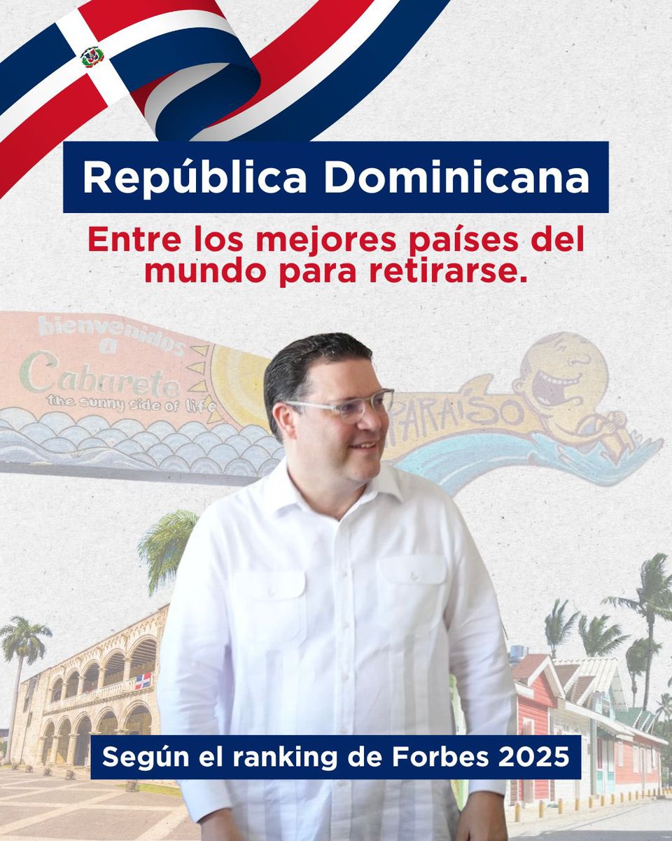 SanzLovaton's tweet photo. Tenemos playas, montañas, buena comida, calidad de vida y, sobre todo, una calidez humana que no se encuentra en todos lados. Desde Las Terrenas hasta Cabarete, somos más que un destino: somos un lugar donde muchos sueñan con vivir. Seguimos poniendo en alto este pedacito de tierra bendita. 🇩🇴

Leer más sobre esta noticia:👇🏼
https://t.co/QYXuuHXijh