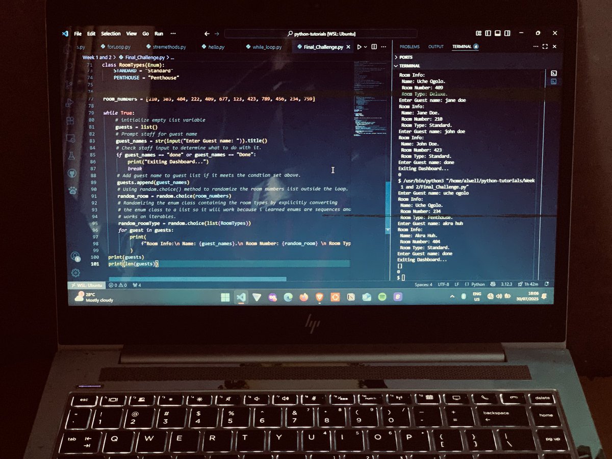 BlaqCodr's tweet image. 🗓️ Day 22 of 182 Of Python Journey.
🚀 Wrapped up my Week 2 project: a CLI tool tackling a real-ish problem. Code runs, but the logic’s off. Now I have to rebuild and learn from the process!
#100DaysOfCode #PythonJourney #CodeNewbie #DevLog #CLI #LearnByDoing #PythonProject
