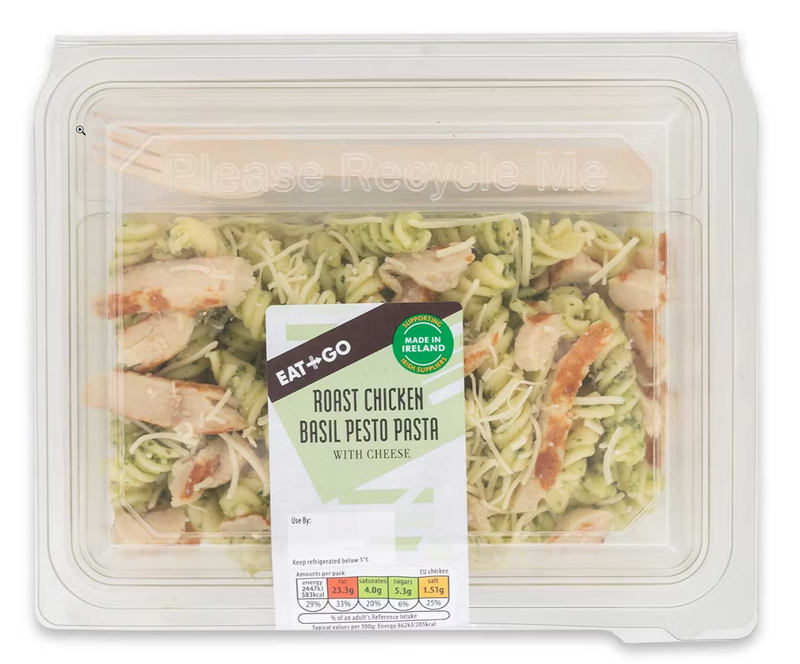 #FoodAlert Recall of a batch of Aldi ⁠Roast Chicken Basil Pesto Pasta due to the presence of Listeria monocytogenes ow.ly/o60150WxzaU No evidence that this recall is linked with the listeriosis outbreak related to ready-to-heat meals or recall of spinach/ mixed leaves.