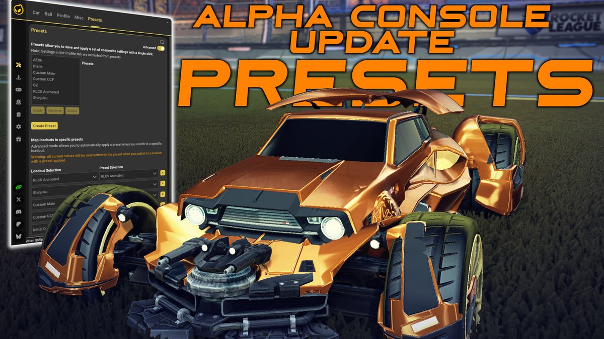 TADPOLE (@ssj_tadpole) on Twitter photo new <a href="/AlphaConsole/">AlphaConsole</a> update,
with a band new feature
youtu.be/q39tIQZpqbk
#rocketleague #RLCS new <a href="/AlphaConsole/">AlphaConsole</a> update,
with a band new feature
youtu.be/q39tIQZpqbk
#rocketleague #RLCS