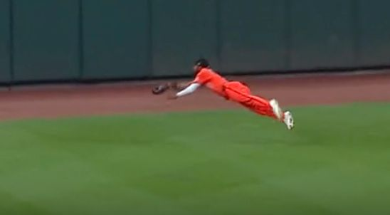 afkostka's tweet photo. Five days, three web gems.

Cedric Mullins made a diving catch in the gap Saturday.

He robbed a home run Monday.

He robbed another home run Wednesday. https://t.co/qFG7tM4MUY