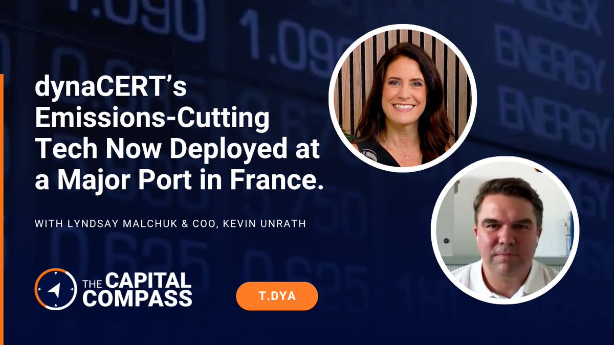 dynaCERT's hydrogen tech is now live in a major French port, and COO Kevin Unrath says it's "not a pilot anymore." 

Hear how this is the first domino in their European logistics strategy youtu.be/TYl7rw47PAs