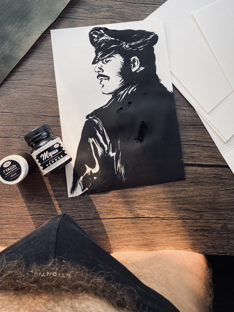 Выпадаю из твиХ 😔
Сегодня вспомнил времена юности когда я сходил с ума от #tomoffinland и руки взялись за старое (иметь в виду кисть 😅)