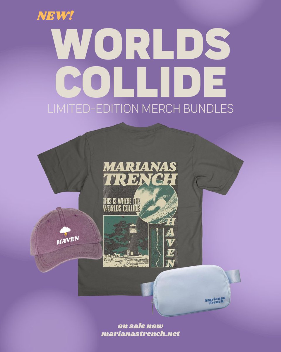 You were born to step into this new limited-edition Worlds Collide summer merch collection! 

...No but seriously. You were. We cross our hearts.

💜 Shop here: 604shop.com/collections/ma…