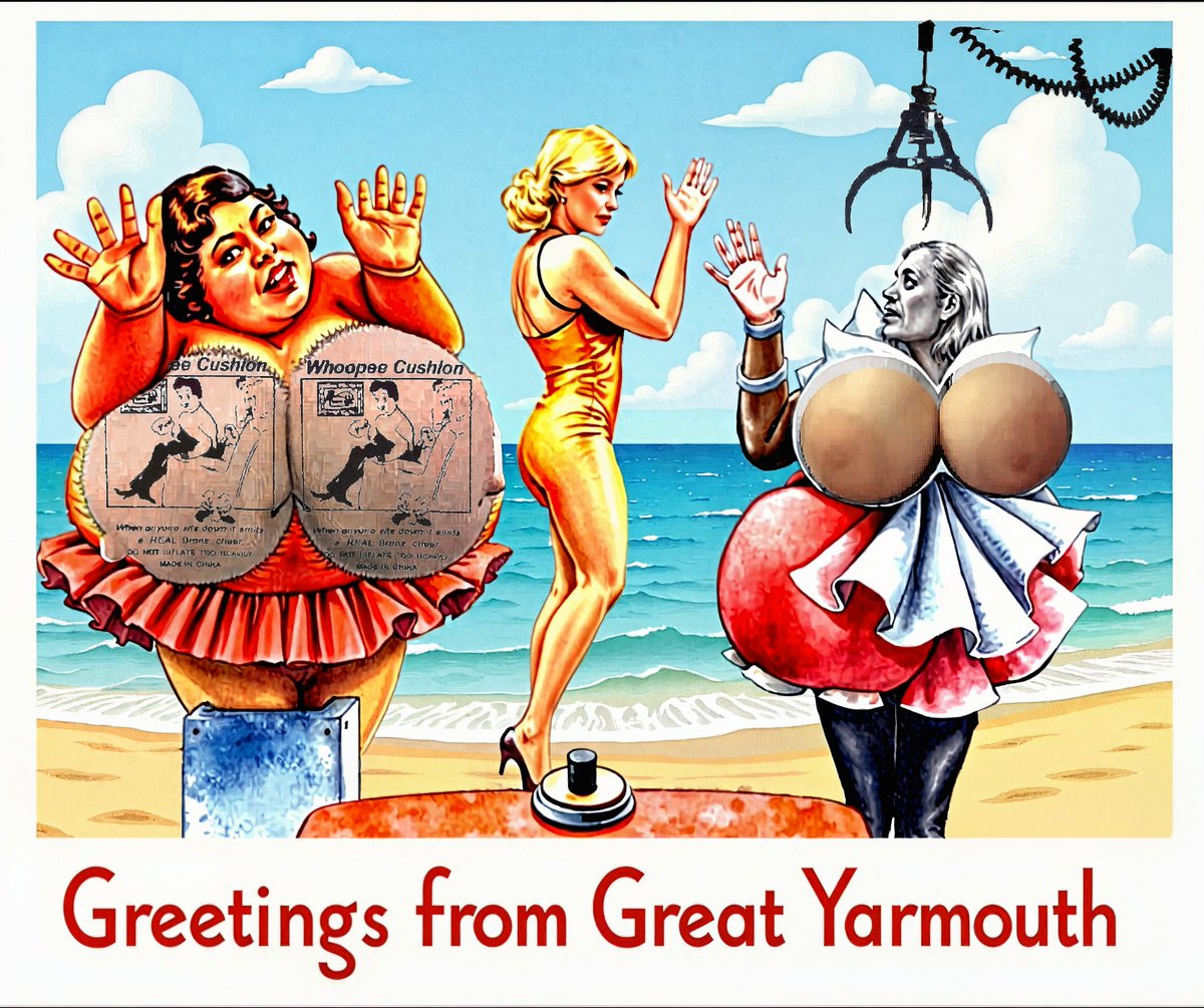 21 mints so far of this vintage naughty British Seaside postcard! Greatful all for your support, get your edition now, it's free!
Link to my Objkt in my X bio.