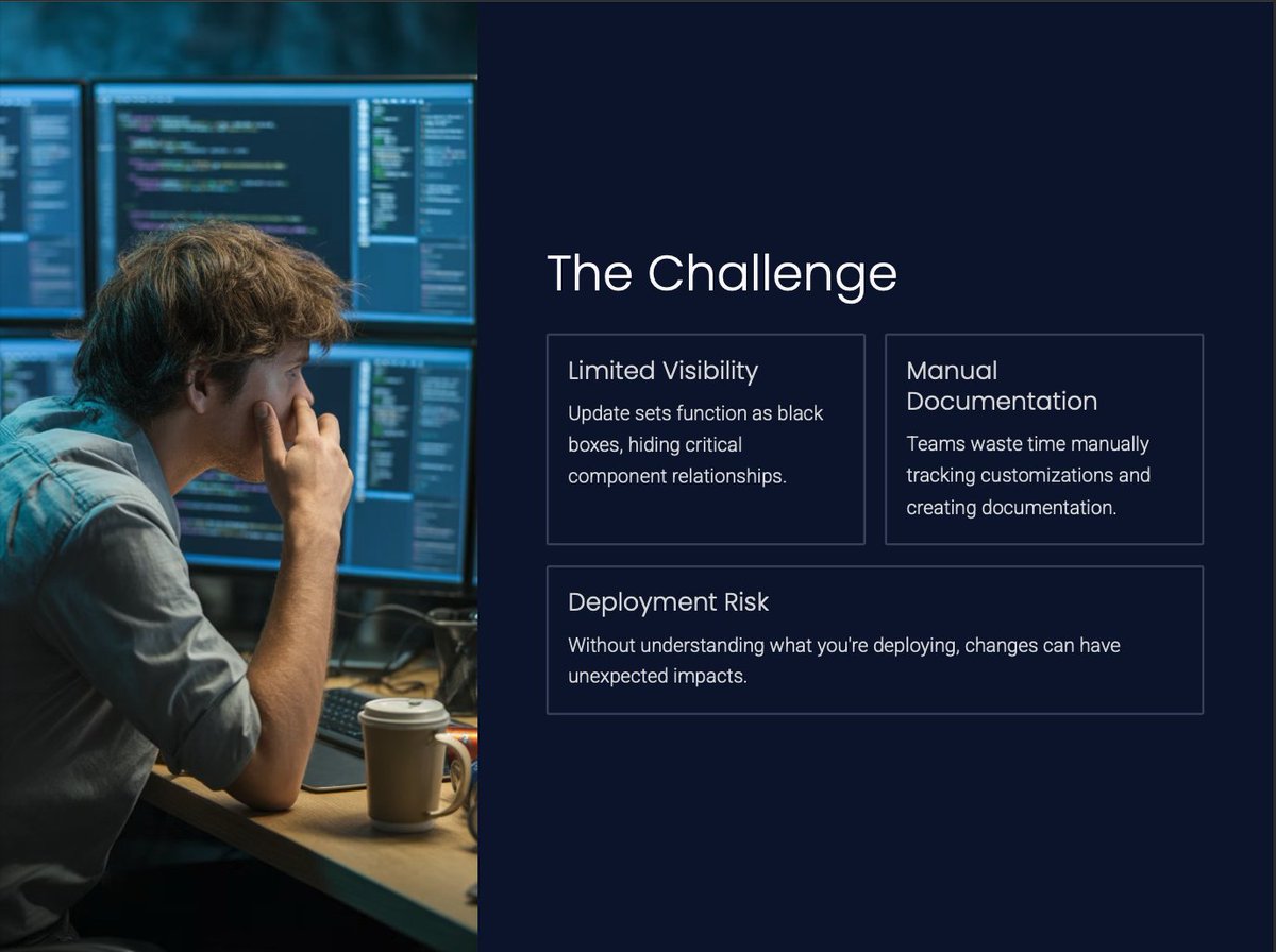 c1_secure's tweet image. Update sets shouldn’t be a black box.

If your team is still manually digging through XML… you&apos;re wasting more than time.

SmartBuild Studio gives you visibility, automation, and platform intelligence—natively in ServiceNow.

Here&apos;s how it works:

#SmartBuild #ServiceNow #DevOps