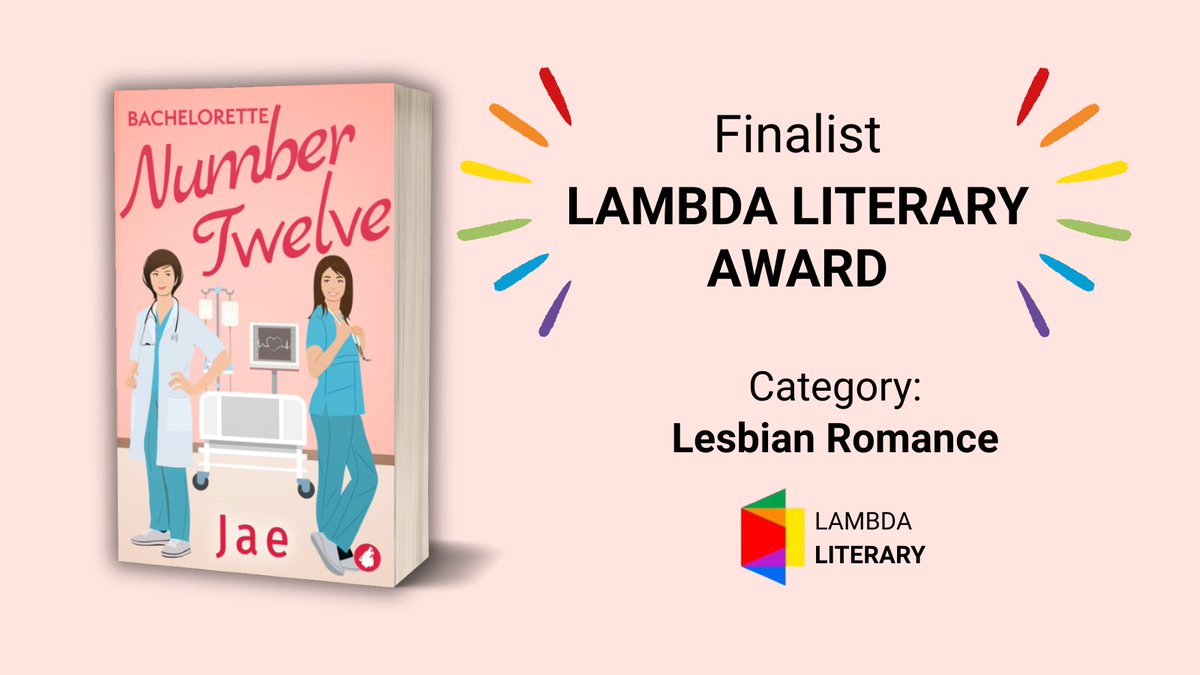 Jae ๐ณ๏ธโ๐ (@jaefiction) on Twitter photo I'm really honored to announce that my novel "Bachelorette Number Twelve" is a finalist for this year's Lambda Literary Awards in the lesbian romance category! 
A heartfelt thank-you to <a href="/LambdaLiterary/">Lambda Literary is on Bluesky</a> & congratulations to all other finalists! I'm really honored to announce that my novel "Bachelorette Number Twelve" is a finalist for this year's Lambda Literary Awards in the lesbian romance category! 
A heartfelt thank-you to <a href="/LambdaLiterary/">Lambda Literary is on Bluesky</a> & congratulations to all other finalists!