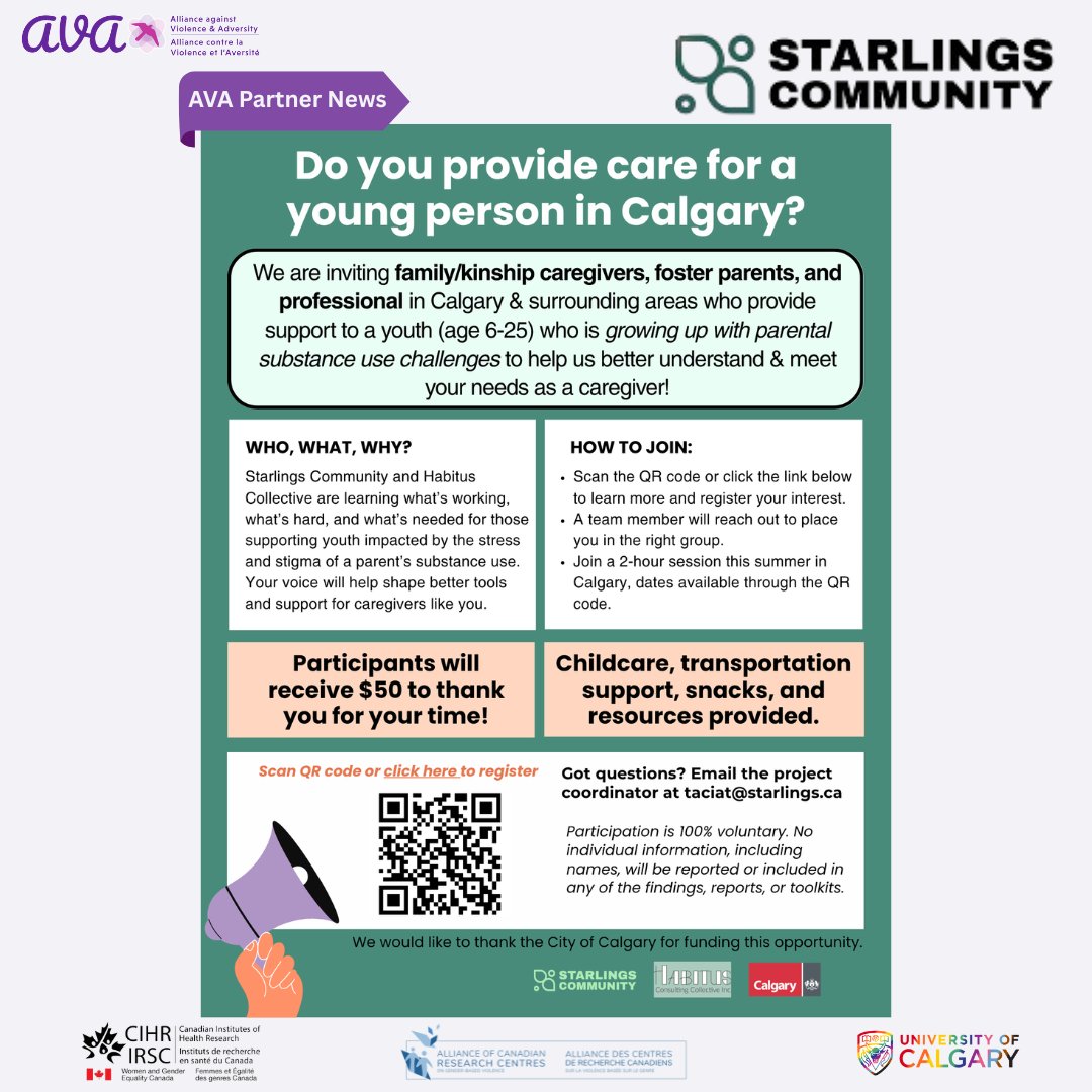 Starlings Community, alongside the Habitus Collective team, will be hosting discussions to better understand the strengths, barriers, and opportunities faced by those who care for and support youth growing up with parental addiction. 
Register interest: forms.office.com/r/sXAQmx3L85