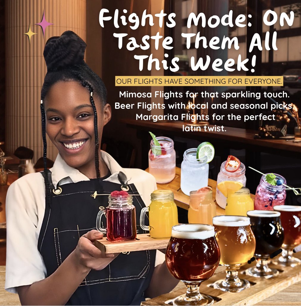 JavaNationMD's tweet image. Something for everyone — which one are you trying first?👇
#DrinkFlights #MimosaMagic #LocalBeer #MargaritaMadness #JavaNation