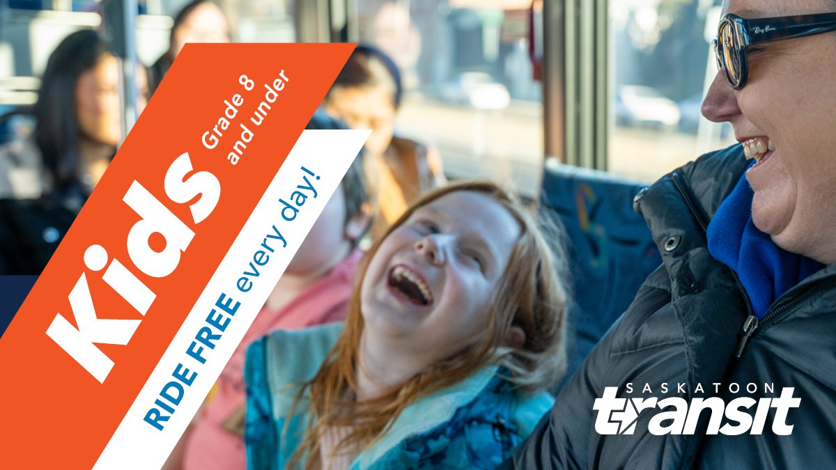 The Saskatoon EX starts tomorrow. Are you ready?!
Superpass holders ride <a href="/stoontransit/">Saskatoon Transit</a> for FREE to &amp; from @prairielandpark.
Adults 65+ ride free on Thursdays (Jul 31 &amp; Aug 7).
Children Grade 8 &amp; under always ride free.
📲 Trip plan: <a href="/transitapp/">Transit</a>!GO: brnw.ch/21wUxZ6