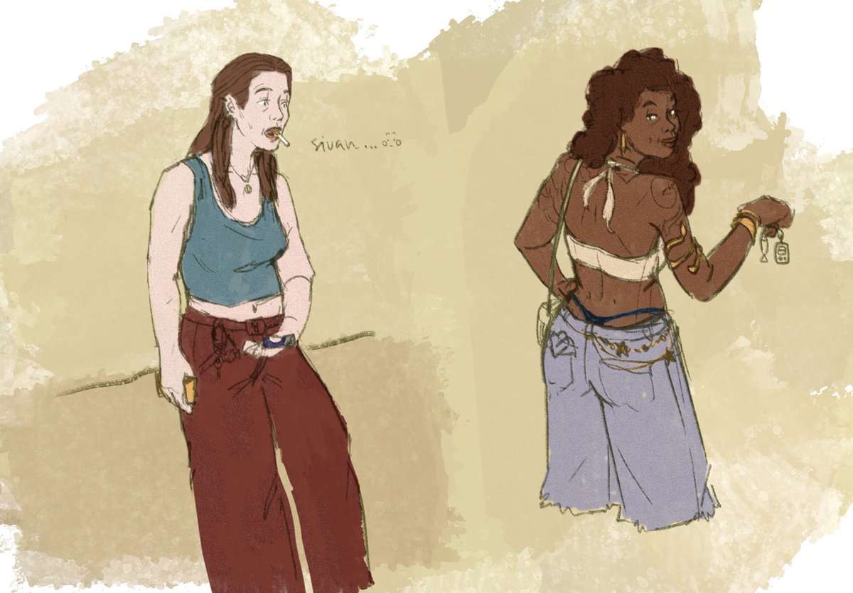 Just dropping this #siuanraine and running away. saw a pretty girl on insta with siuans outfit, I have nothing to say for myself 🫠 
(Also my headcanon is that modern moiraine would be a smoker bc of stress the poor thing)