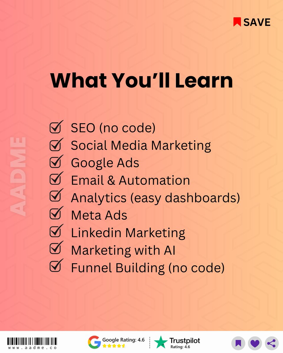 aadmeofficial's tweet image. 🎓 Not from a tech background?
You can still learn digital marketing — no coding needed!

✅ Beginner-friendly
✅ Easy tools
✅ Career-ready skills

📩 DM “START” for a free guide from @aadmeofficial
#DigitalMarketing #NoCoding #CareerSwitch #AADME #LearnMarketing #SEO2025