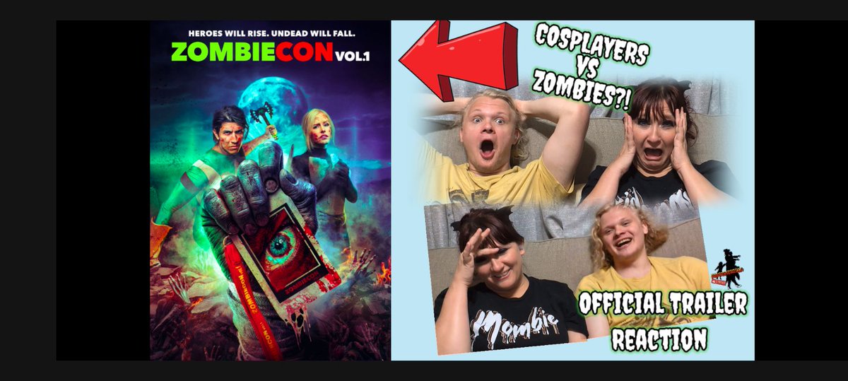 TONIGHT 6 PM CST! 🧟‍♂️ KC &amp; I react to the Zombiecon Vol. 1 trailer! Get ready for horror-comedy, zombies &amp; cosplay chaos!
Watch our reaction: youtu.be/eDmJTKINFt4
Official Trailer: youtu.be/nYjwfmilNcQ?si…
#ZombieCONVol1 #MovieTrailer #ReactionVideo #NewHorror #MustWatch