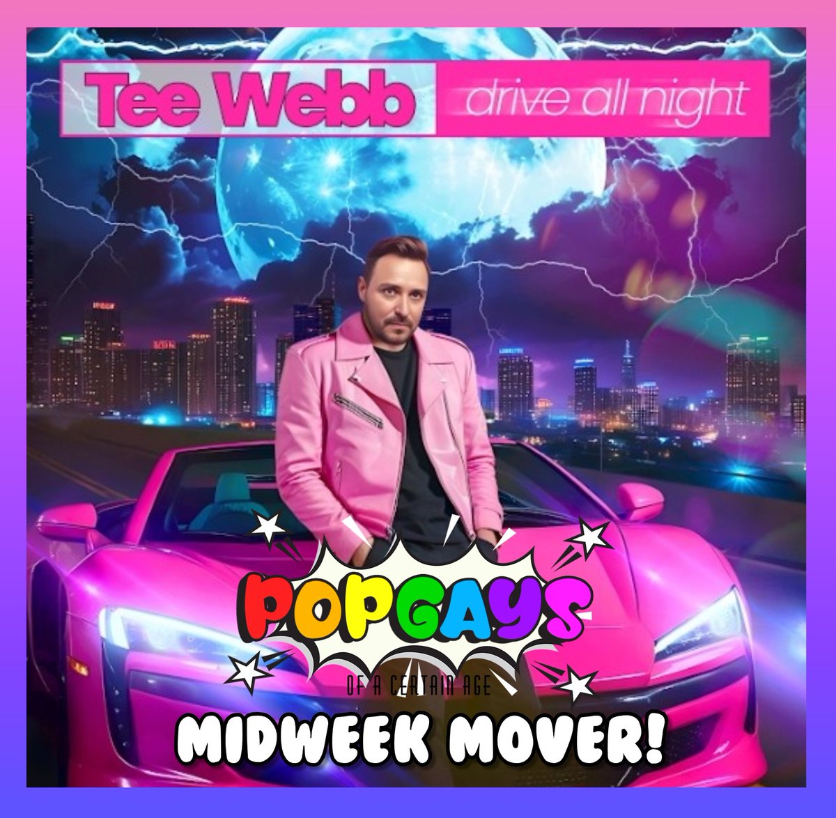 PopGays's tweet photo. Our #midweekmover this week is an entire album of fabulously camp bops from #teewebb
#wednesdayvibes 
https://t.co/j7c96B21jr https://t.co/1CEyKWt6PD