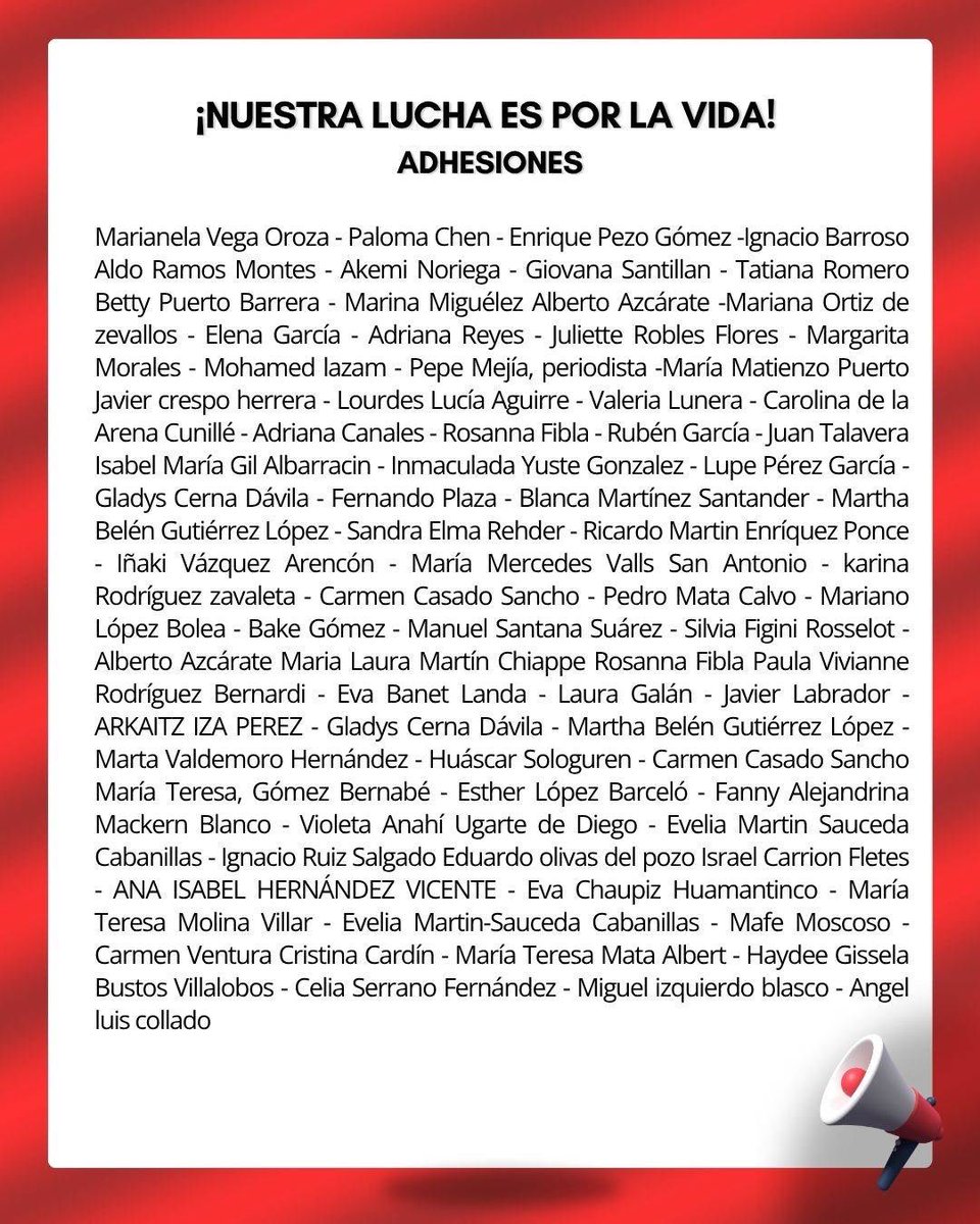 Muchas gracias a las más de 200 organizaciones, colectivas y personas de distintos espacios que se han adherido a este pronunciamiento exigiendo al gobierno actuar contra el racismo y odio que he recibido sobre todo estas últimas horas.

Adhesiones aquí: forms.gle/qZ97H3GD4biRvW…