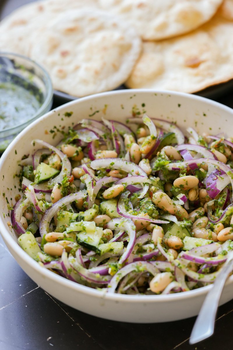 veganricha's tweet photo. NEW!! Cilantro Mint Lime Chutney Beans over crisp tostadas with creamy yogurt and sweet maple dressing! Indian street food inspired fusion tostadas! https://t.co/CLuUD5jfTG https://t.co/hfqxMUWCgb