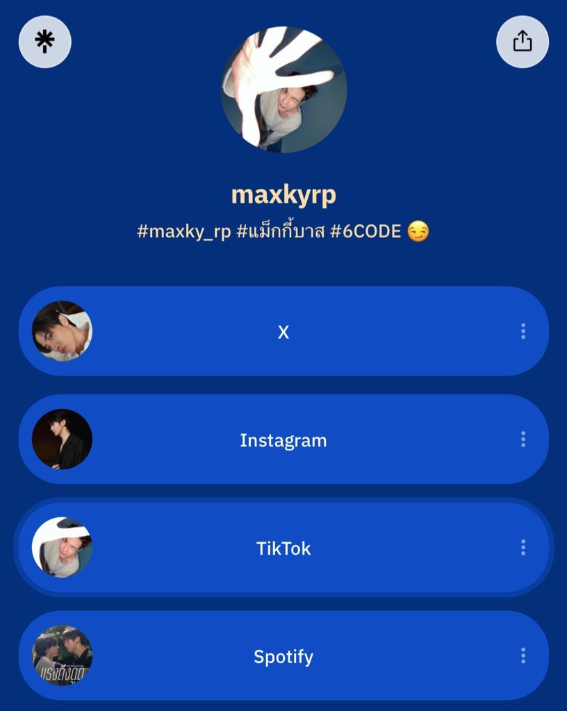 SupportMaxkyRP's tweet image. พี่ซัพ ได้ทำการรวบรวม Linktree SNS ต่าง ๆ ของลุงพี่แม็กกี้ไว้ให้แล้วนะคะ 🫶🏻 📟

📱💭linktr.ee/maxkyrp 

ทุกคนสามารถแชร์ และ นำไปโปรโมทได้เลยค่า🗯️📢💙

#maxky_rp @maxky_rp