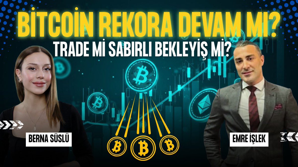 🔵 Şimdi yayında

🔸 #Bitcoin’de rekorlar devam edecek mi?

🔸 Fırsat AI temelli coinlerde mi?

🔸 Trade mi, sabırlı bekleyiş mi?

<a href="/Emreislek/">Emre İşlek</a> <a href="/suslu_berna_/">Berna Süslü</a> 

🔗 youtu.be/kd0_ifWZ260