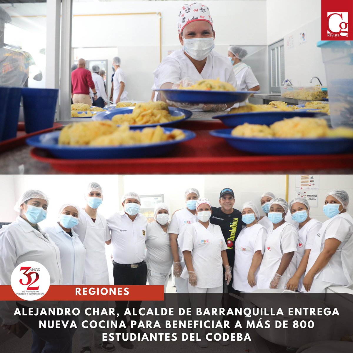 ElC59751's tweet photo. #REGIONES @AlejandroChar  #alcalde de #Barranquilla entrega nueva #cocina para beneficiar a más de 800 estudiantes del #CODEBA 
@alcaldiabquilla 
https://t.co/ndPoRz5r0H https://t.co/FqKAHSbw7Y