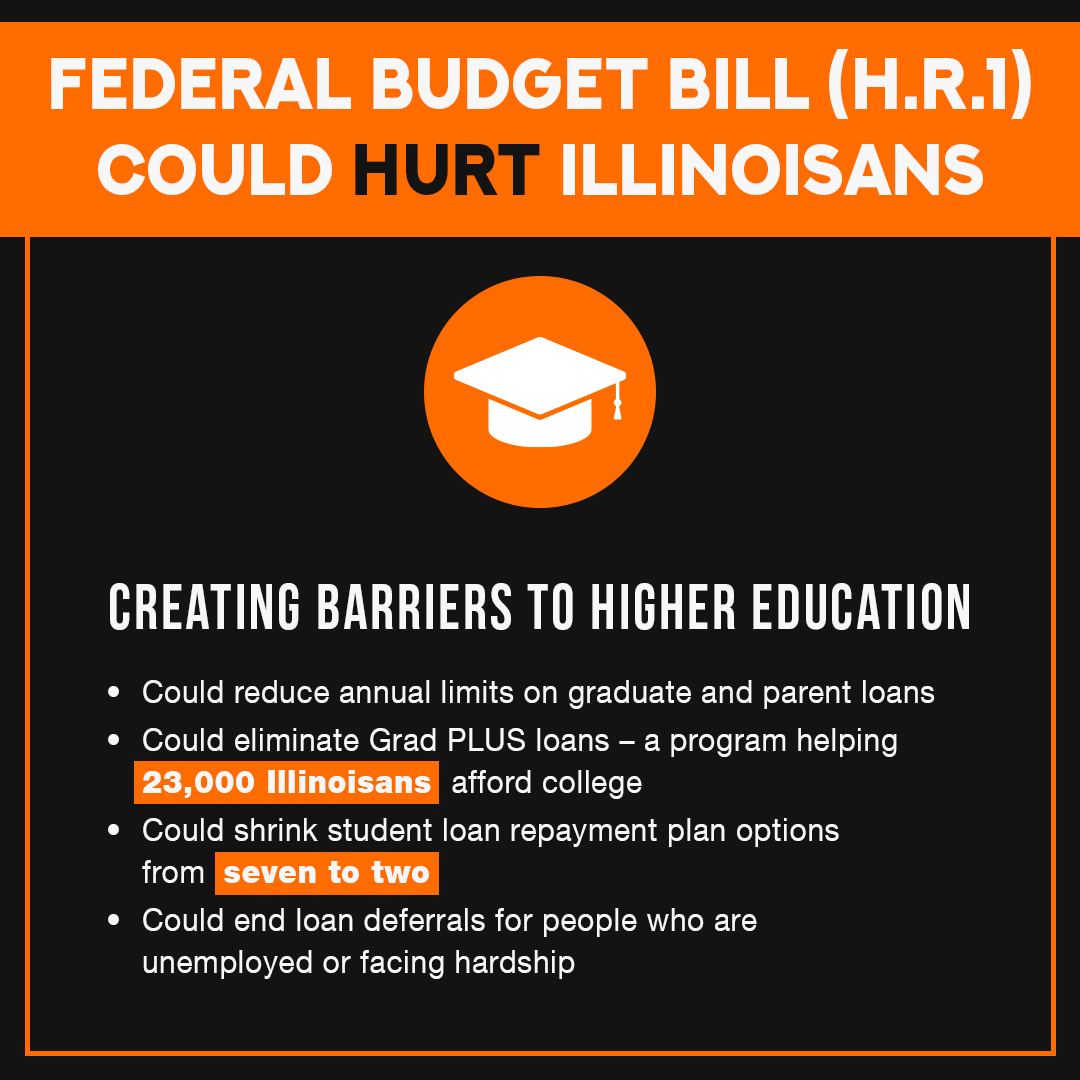 The federal budget targets college affordability and slashes loan options. In Illinois, we’re doing the opposite – increasing MAP grants, boosting funding and removing barriers to make higher education attainable for everyone.