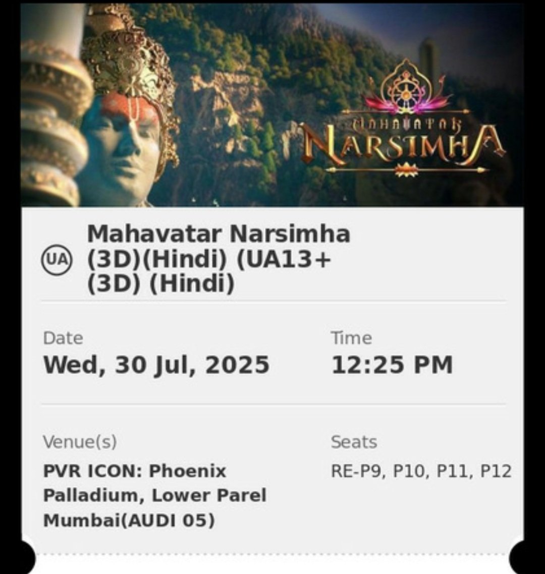 ankimeher's tweet photo. #MahavatarNarsimha

Divine grace, rightfulness, unshaken Bhakti of Bhakta, Uemerited Love of the Bhagwant (Lord)...
What a soul catching..
Celestial  !!! https://t.co/CFK6bAnhXZ