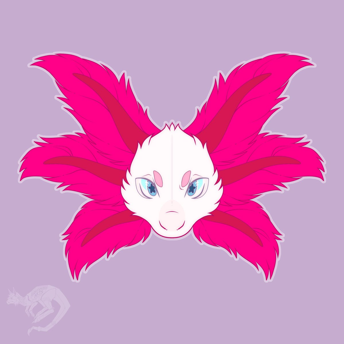 i love drawing axolotl gills and making them so fluffy silly it’s so fun 
for <a href="/axieaxolotl/">— axie 🔜 cfz #815 —</a> 

interactions appreciated