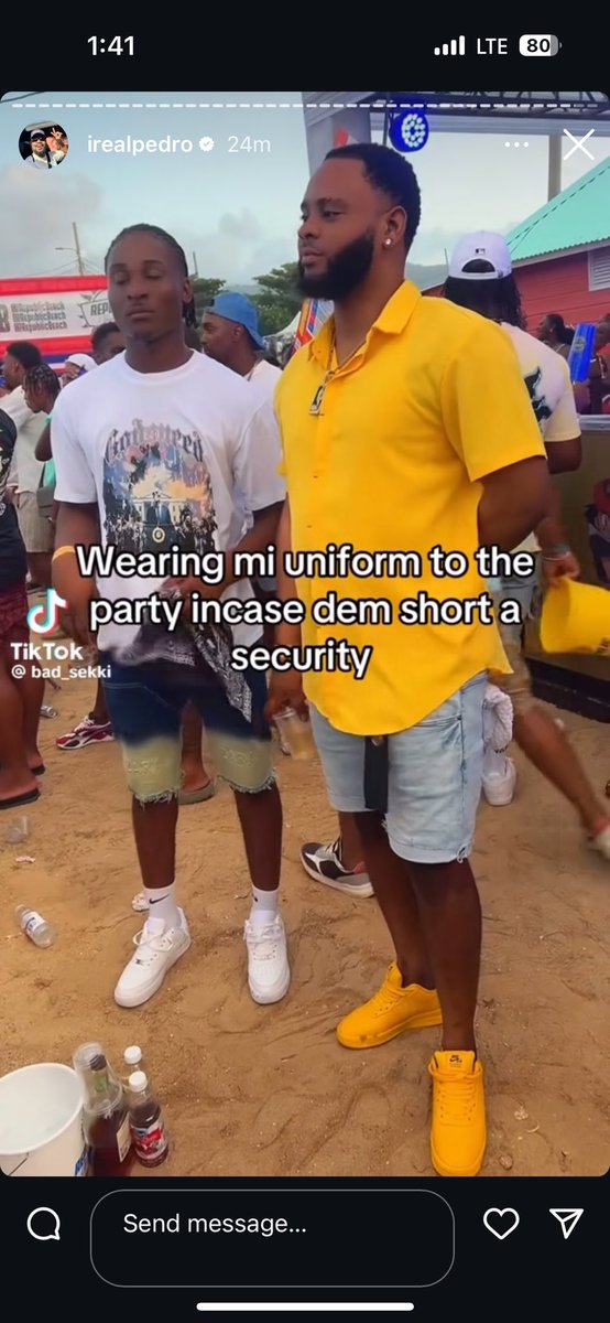 This bredda sense of humor >>>