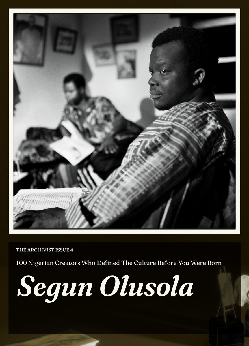 In the late 1960s, Segun Olusola created, produced, and scripted The Village Headmaster, Nigeria’s longest-running television soap opera, which became a cultural touchstone.

He also starred as Kehinde in Taiwo Shango, a 1965 television film jointly produced by the Bavarian
