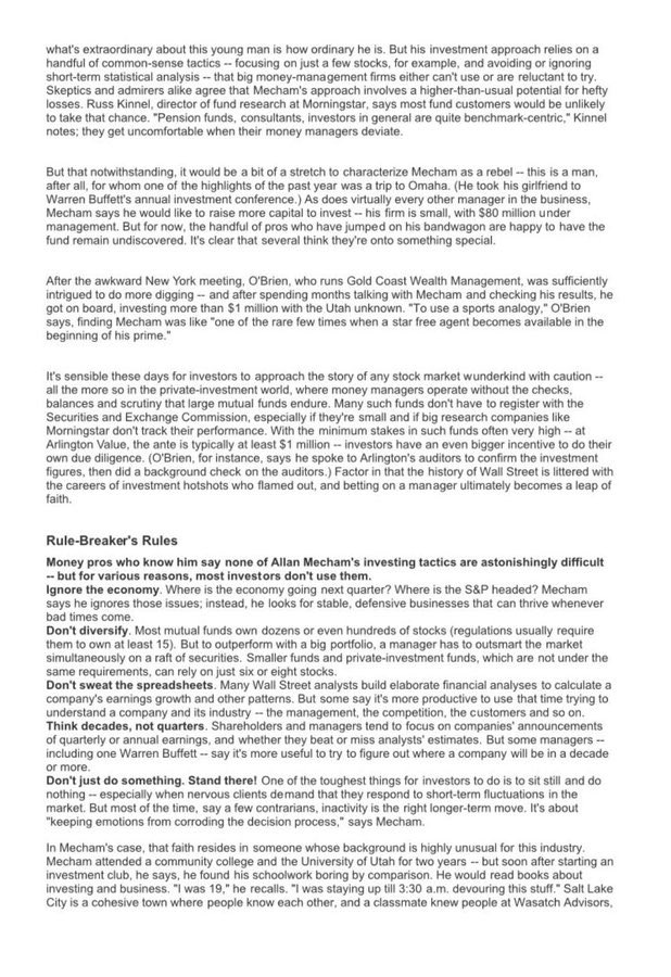 F_Compounders's tweet photo. Must read 

The 400% Man 

An article on Allan Mecham - a college dropout who went on to beat the market https://t.co/fZyICQmWsq