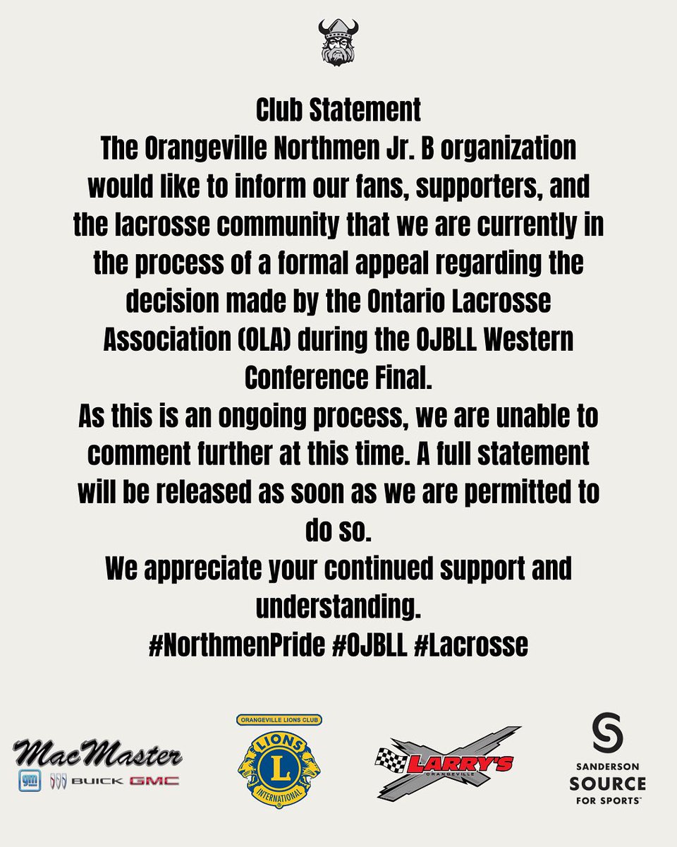 Orangeville Jr. B Northmen tweet media