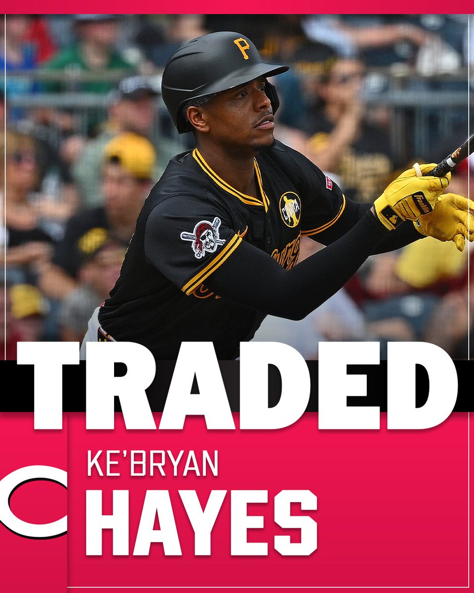 The Reds are reportedly acquiring 3B Ke'Bryan Hayes in a trade with the Pirates.