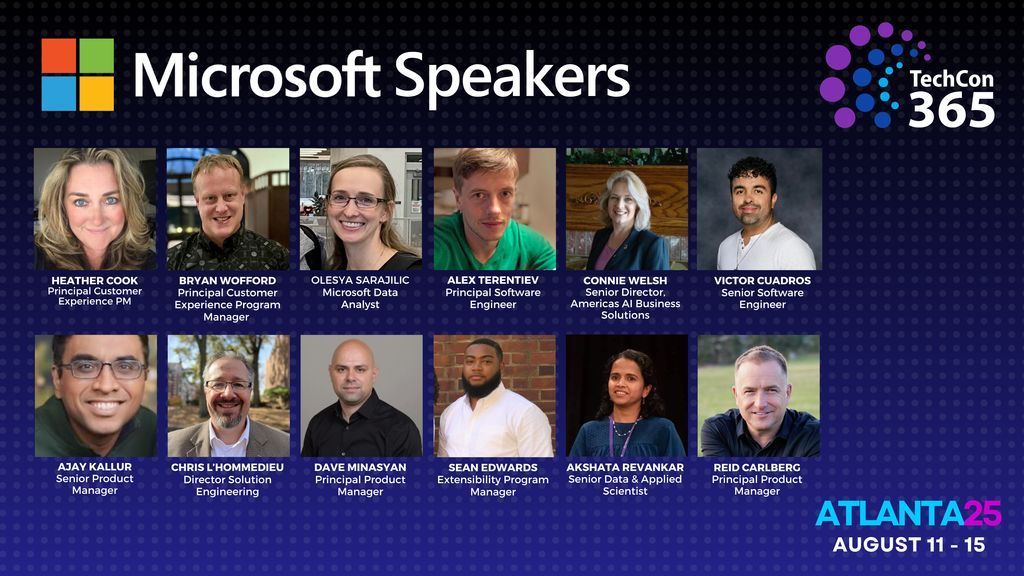 TechCon 365, PWRCON & DATACON (@techcon365) on Twitter photo Get ready for an incredible lineup of sessions from Microsoft speakers at <a href="/TechCon365/">TechCon 365, PWRCON & DATACON</a> Microsoft 365 and Power Platform Conference in Atlanta, bringing you insights into the latest innovations and technologies.
From groundbreaking sessions to hands-on learning, it's an Get ready for an incredible lineup of sessions from Microsoft speakers at <a href="/TechCon365/">TechCon 365, PWRCON & DATACON</a> Microsoft 365 and Power Platform Conference in Atlanta, bringing you insights into the latest innovations and technologies.
From groundbreaking sessions to hands-on learning, it's an