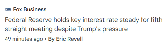 This has to piss Trump off. Powell wants 2.5 billion for remodeling. Wants interest rates to be high though.