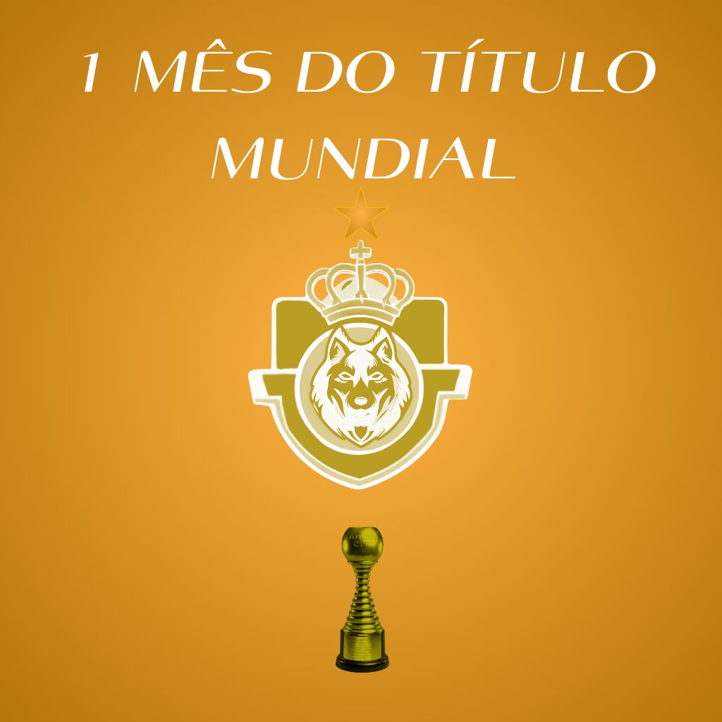 1 Mês da glória eterna. Viva! 🌎🏆