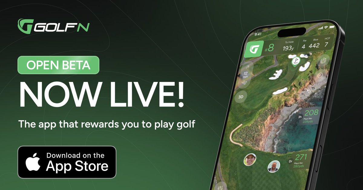 GolfNApp's tweet photo. The Points Exchange is the next step in making the GolfN app the most rewarding golf app on your smartphone.

The redemption window opens officially on August 1 at 10am ET!

Download the app on Apple now (available to the public on Android very soon): https://t.co/L6roaGRdD4 https://t.co/FGjaUkGQmD