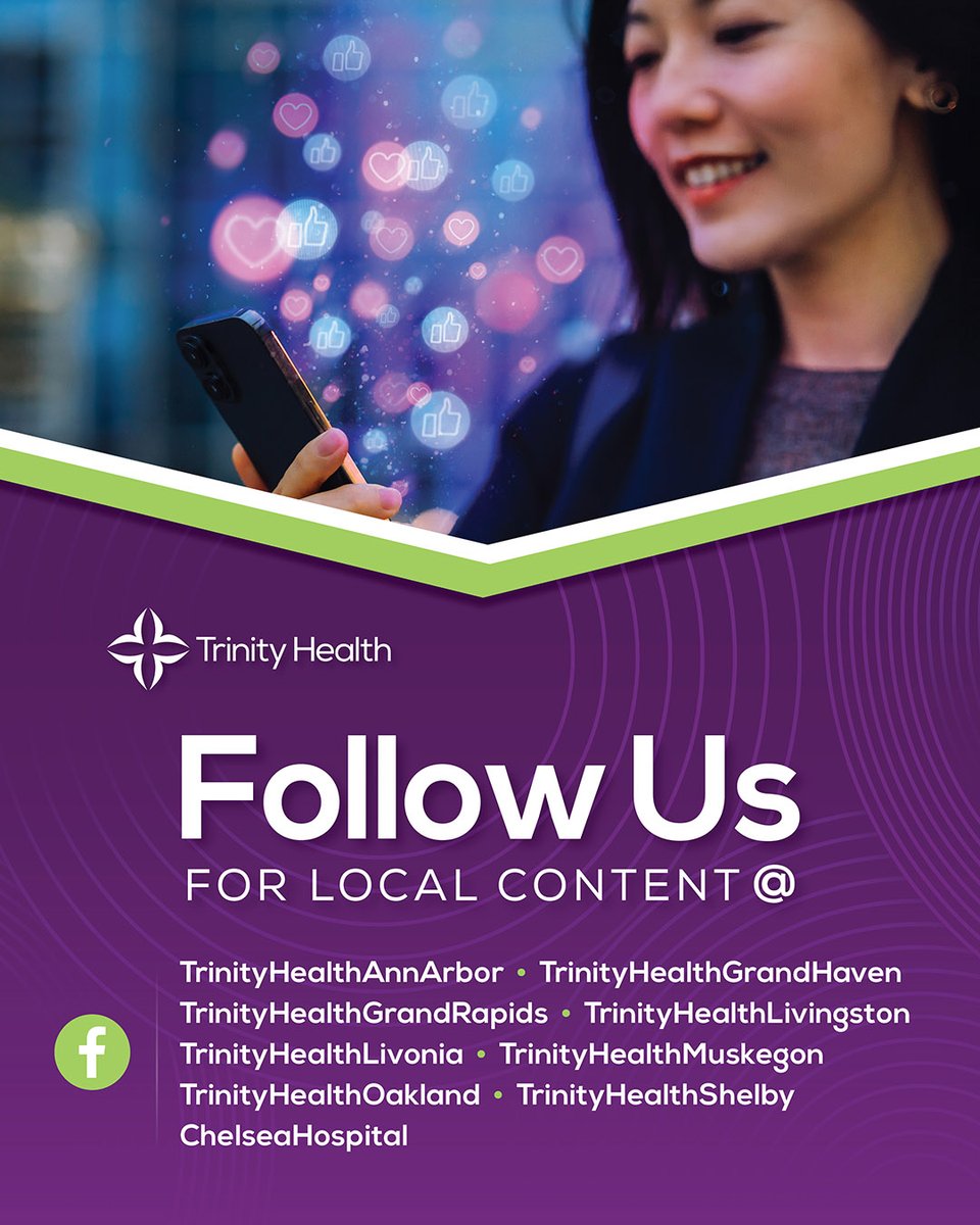 Trinity Health MI (@trinityhealthmi) on Twitter photo We love sharing ways to keep you and your family healthy! Follow our local Trinity Health Michigan pages for even more tips, resources, and community happenings tailored for you. We love sharing ways to keep you and your family healthy! Follow our local Trinity Health Michigan pages for even more tips, resources, and community happenings tailored for you.