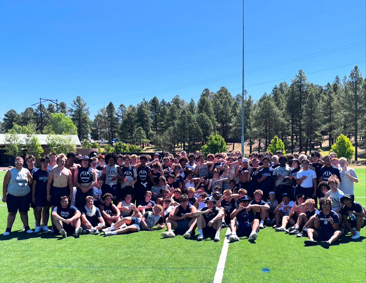 The 2025 Pinnacle Pioneer Football camp is wrapped and headed down the hill!
☑️Work done
☑️Standards set
☑️Memories made
#PlusOne