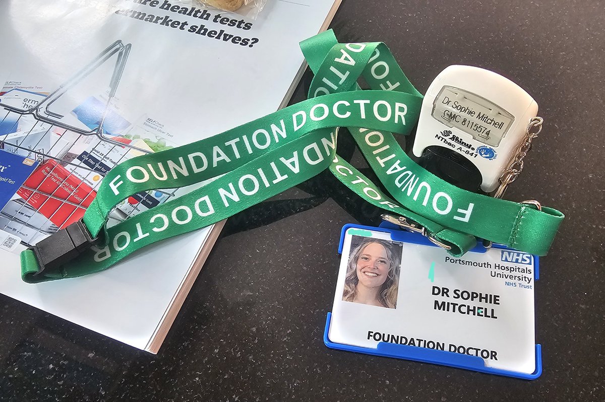 Well it's not been a great couple of years but absolutely delighted for my daughter. Makes it all worthwhile. Her 1st day at hospital x