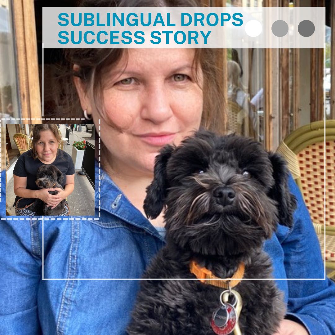 Another fantastic success story using sublingual allergy drops. 
Rina couldn't be near her dog without wheezing, sneezing or breaking out with hives.
Now, you can see she cuddles with her all day long!
➡️  bit.ly/31Y5a5Z 
#allergy #allergies #allergyrelief