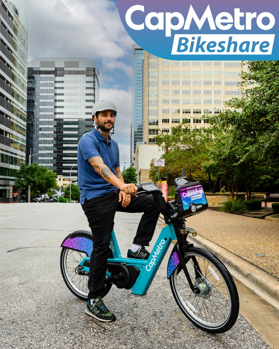 🚲 <a href="/CapMetroATX/">CapMetro</a> will be adjusting its fares for Bikeshare, its rideshare system of electric bikes, on Aug. 1.

More information on CapMetro Bikeshare and new pricing structure for rides 👉 bit.ly/44PYSGX