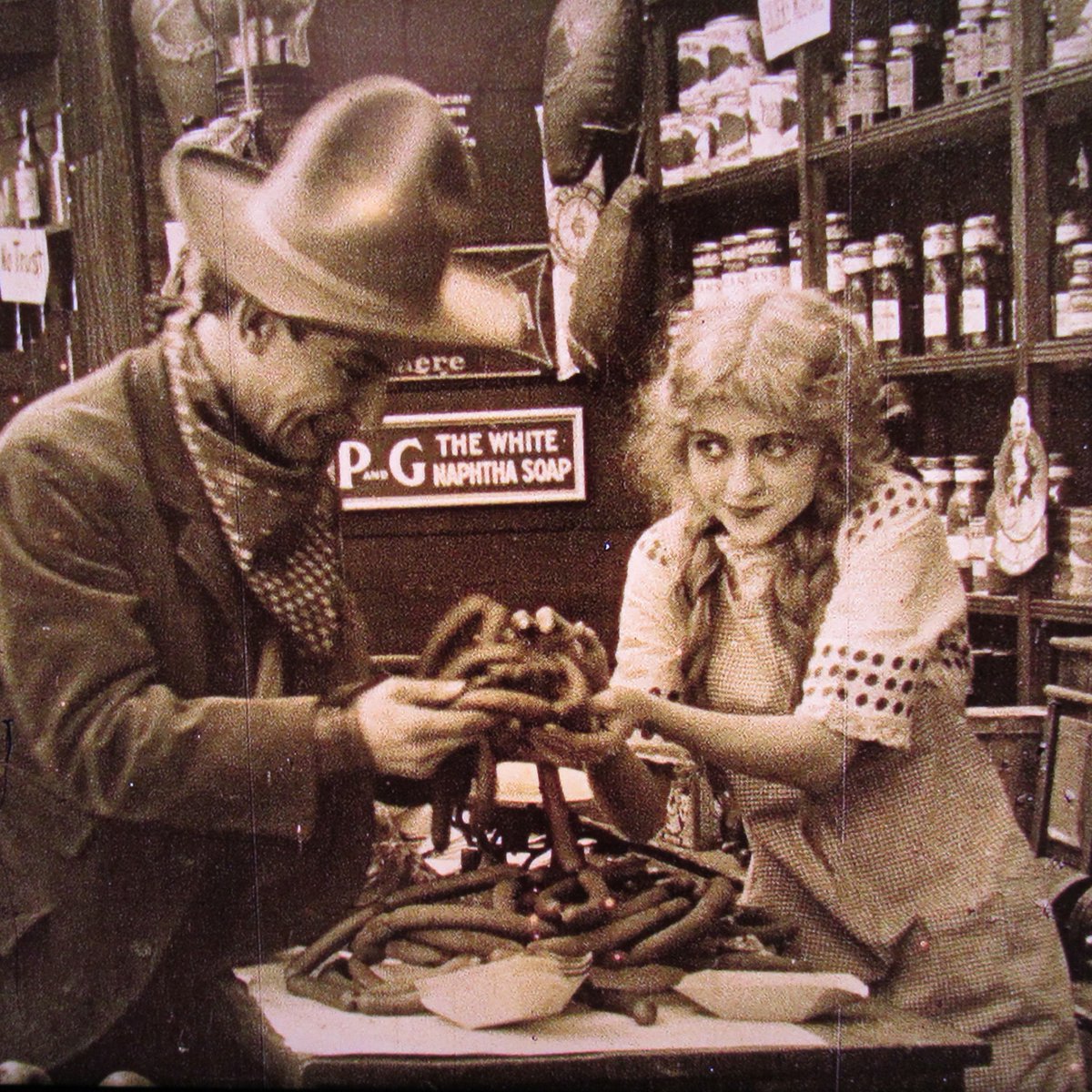 Happiness is finding a previously unknown film of our family movie star, Gwendoline Pates ! "There She Goes", a western themed comedy on Pathe Freres from 1913. She did about 50 films pre-WW1, but few survive. This is the 2nd complete one I have. <a href="/MilestoneFilms/">Milestone FIlms</a> <a href="/silentmoviegifs/">Silent Movie GIFs</a>