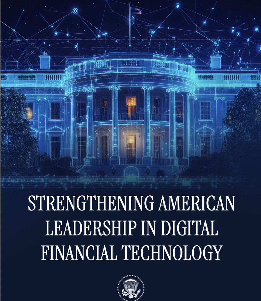 1/ Always jealous of the lawyers/policy folks that do monster threads, so going to try to 🧵 for the President's WG Report (it's a 🐉 = 160 pp). Big kudos to <a href="/davidsacks47/">David Sacks</a> and <a href="/BoHines/">Bo Hines</a> for their tireless efforts on this. I think I start with "Let's dive in" 🪂