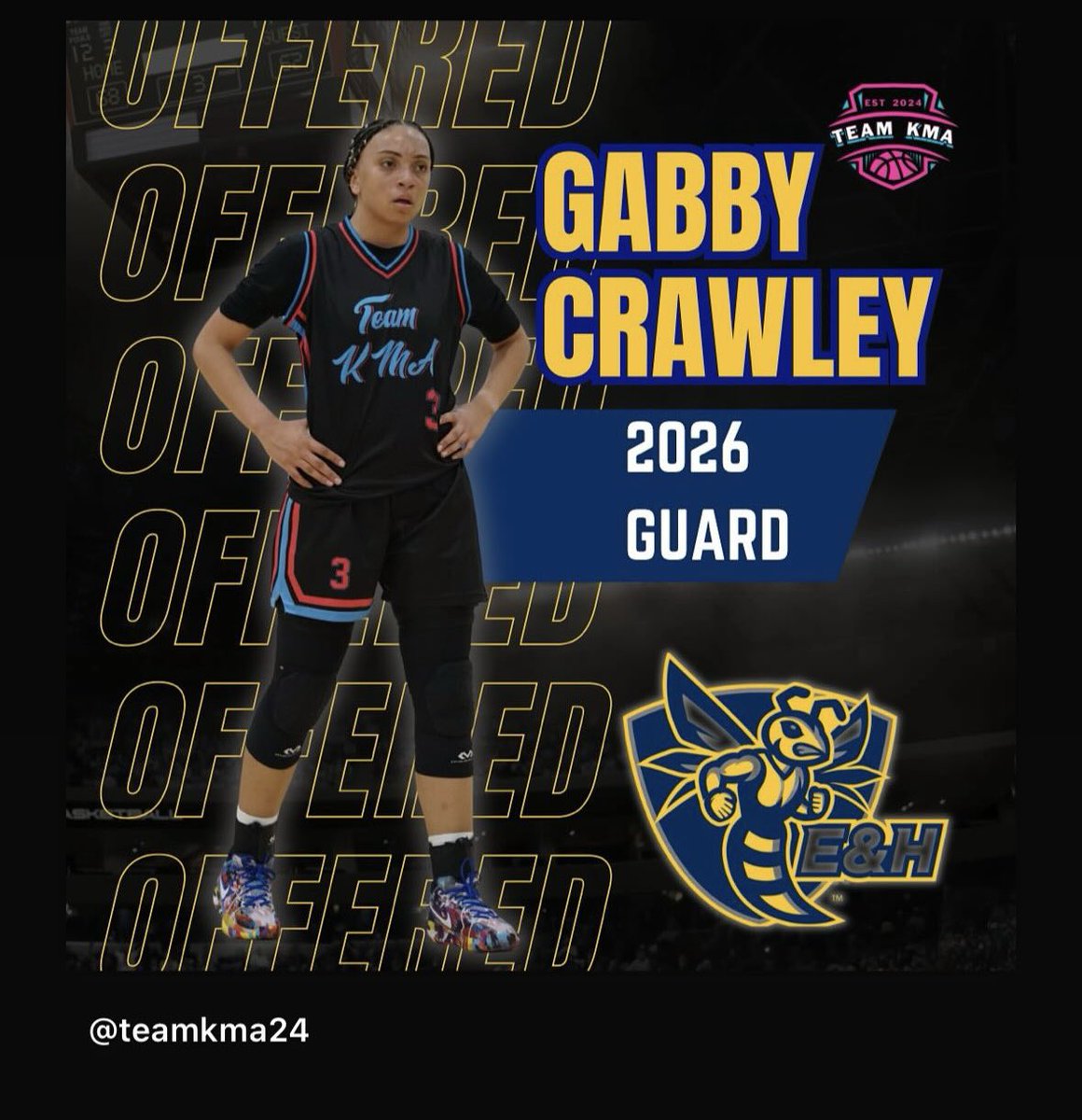 After visiting with Coach D and Coach Ash I am excited to have an offer to play basketball at Emory &amp; Henry.
<a href="/EmoryHenry_WBB/">Emory & Henry Women’s Basketball</a> <a href="/Teamkma24/">Team KMA</a> <a href="/Assist_U_/">AssistU Recruiting</a> <a href="/PGHVirginia/">Prep Girls Hoops Virginia</a> <a href="/MMBR_CoachGBell/">Major Movez Basketball Review #MMBR</a>  <a href="/coachkent02/">#alwaysinthegym</a>