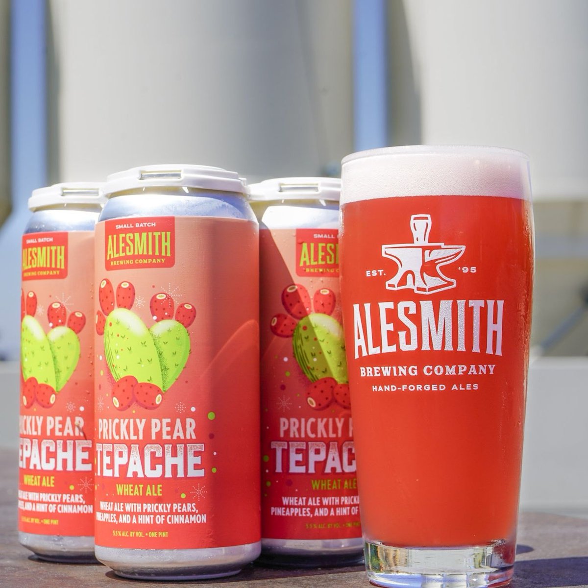 Now pouring ✨Prickly Pear Tepache Wheat Ale✨
Brewed with prickly pear, pineapple, hibiscus, and cinnamon for a bright, refreshing twist on tepache.

On draft and in 16oz 4-packs to-go or online (CA shipping only) 
bit.ly/41e6TDg