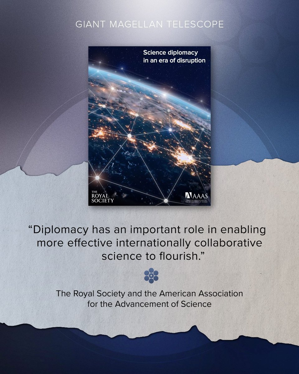 Giant Magellan is built by an international consortium of 15 universities and research institutions. Driven by U.S. innovation, we’re creating a next-generation observatory that strengthens scientific diplomacy and economic opportunity. giantmagellan.org/americanimpact #giantdiscoveries